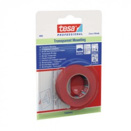 Tesa 4965 Double-face Transparent support PET ép.0.21mm